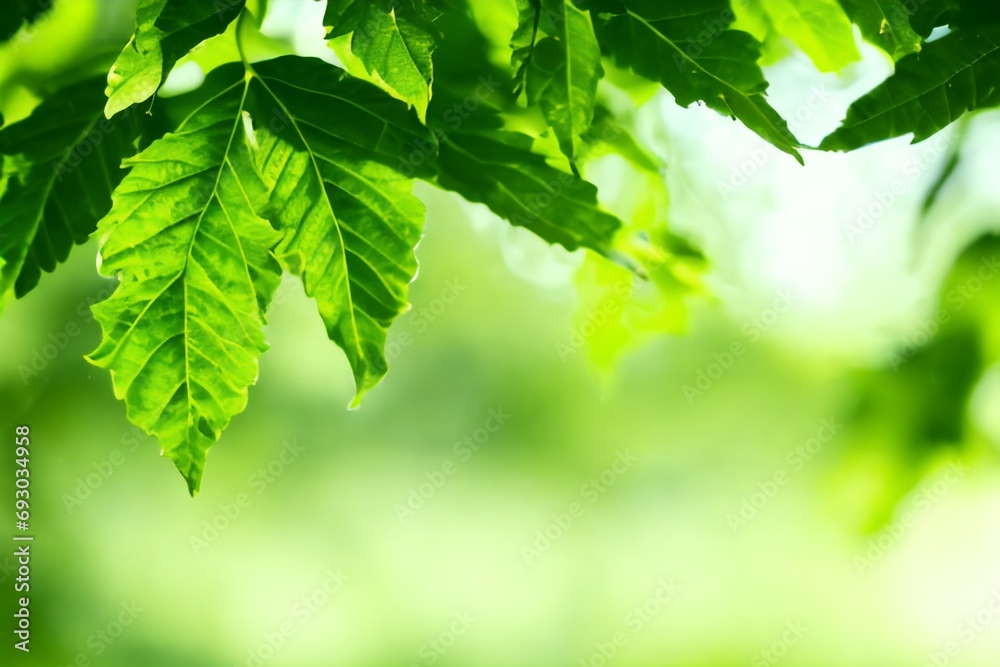 Nature leaf green in the garden.Concept organic leaves green and clean ecology in summer sunlight plants landscape. bokeh blurred bright green use texture wallpaper natural background.selective focus Nature leaf green in the garden.Concept organic leaves green and clean ecology in summer sunlight plants landscape. bokeh blurred bright green use texture wallpaper natural background.selective focus