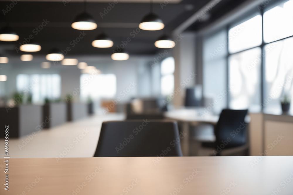 Beautiful blurred background of a light modern office interior with and beautiful lighting in a sunny day Beautiful blurred background of a light modern office interior with and beautiful lighting in a sunny day