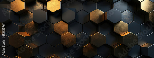 Design technology wallpaper pattern digital modern hexagon abstraction background futuristic geometric