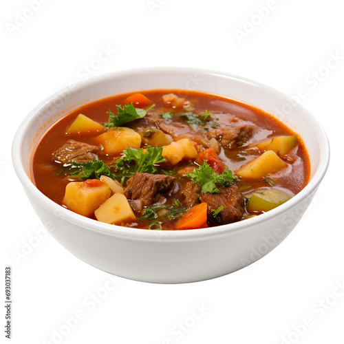 Momma's Stew Soup Isolated on a transparent background