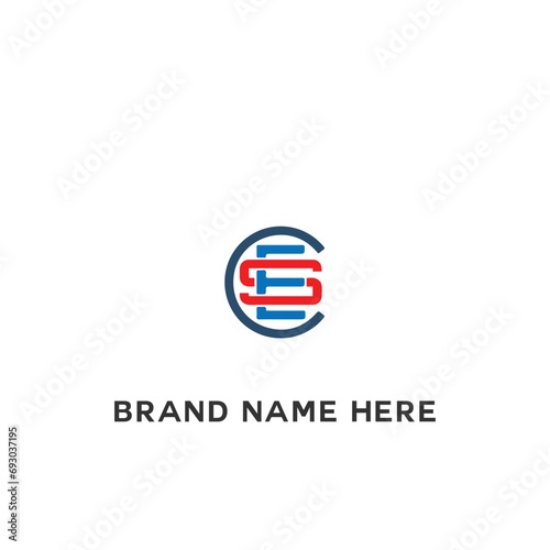 CES logo. C E S design. White CES letter. CES, C E S letter logo design. Initial letter CES linked circle uppercase monogram logo. C E S letter logo vector design. 