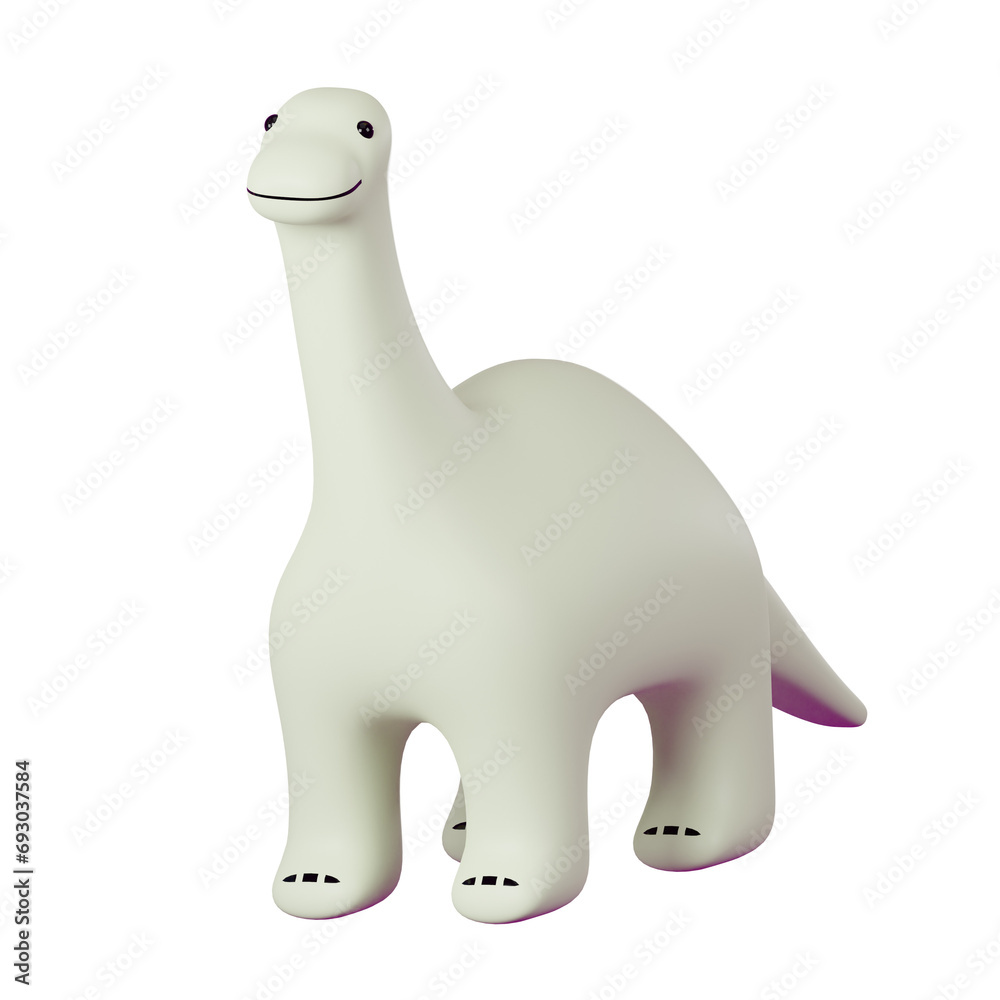 Fototapeta premium 3D illustration Kid education toys - Dinosaur