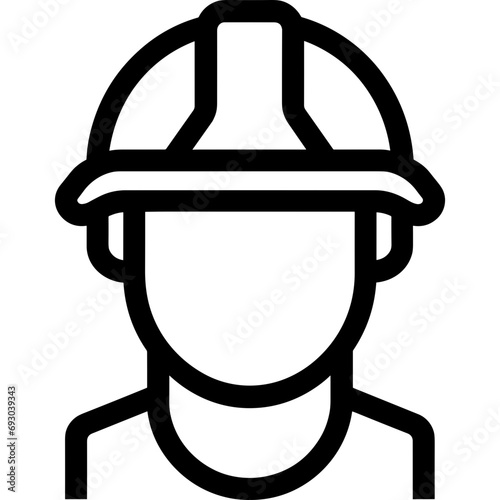 construction worker helmet icon safety