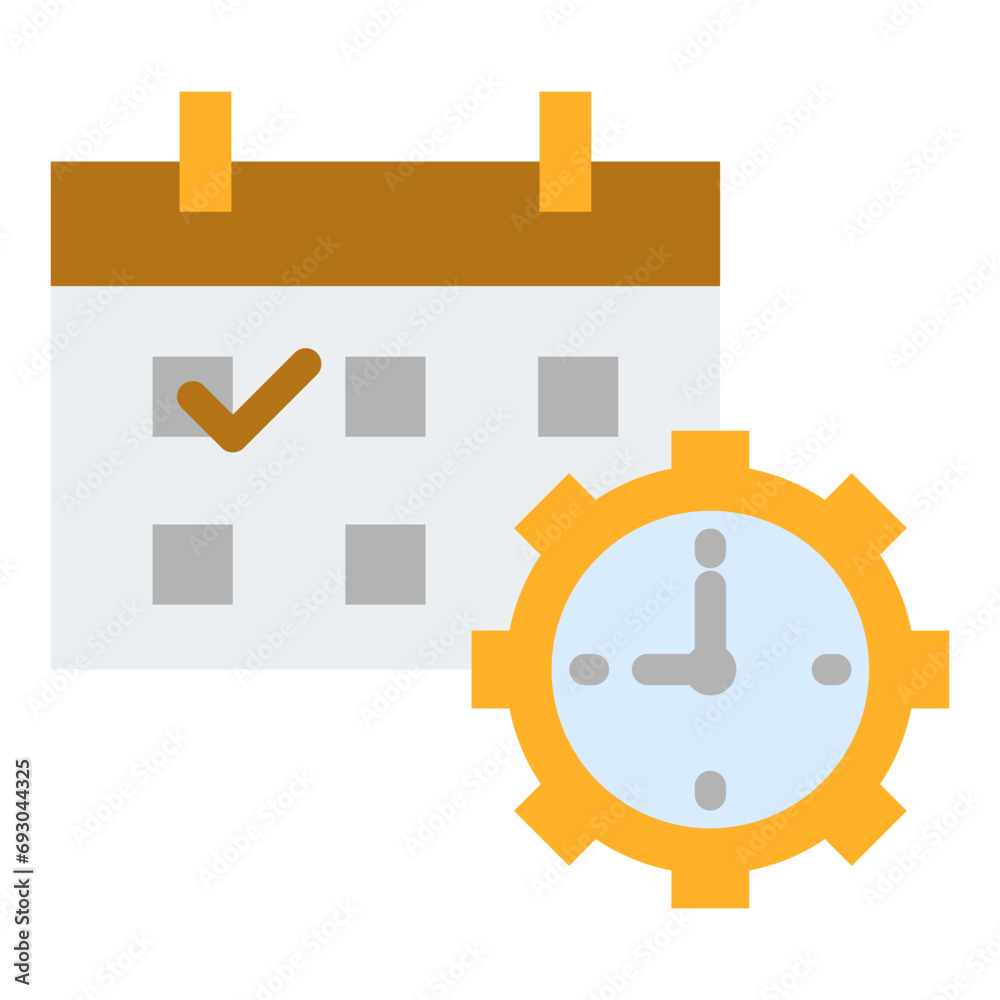 Obraz premium Schedule Flat Icon