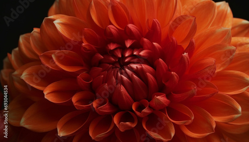 Vibrant multi colored dahlia blossom, a gift of nature beauty generated by AI © Jeronimo Ramos