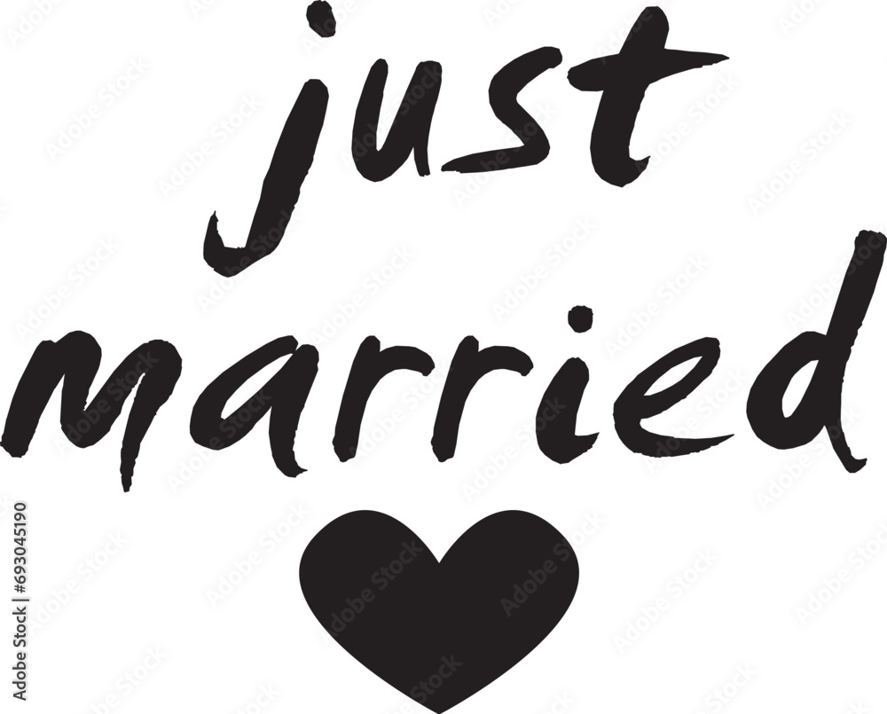 Just married eps vector Just married eps vector