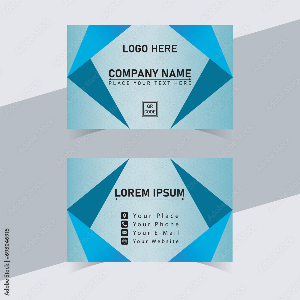 Naklejka premium Modern creative Business Card and name card Template