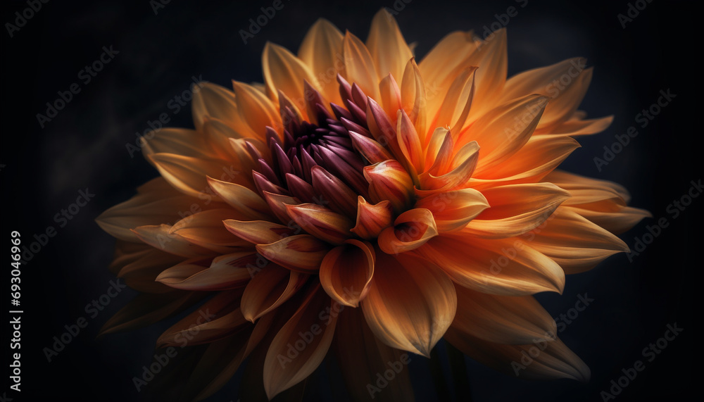 Vibrant petals in abstract floral pattern showcase beauty in nature generated by AI Vibrant petals in abstract floral pattern showcase beauty in nature generated by AI