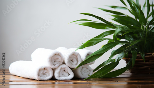 Freshness and relaxation in a nature inspired spa generated by AI