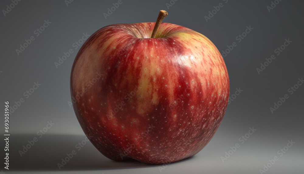 Juicy red apple, a perfect snack for a healthy lifestyle generated by AI Juicy red apple, a perfect snack for a healthy lifestyle generated by AI