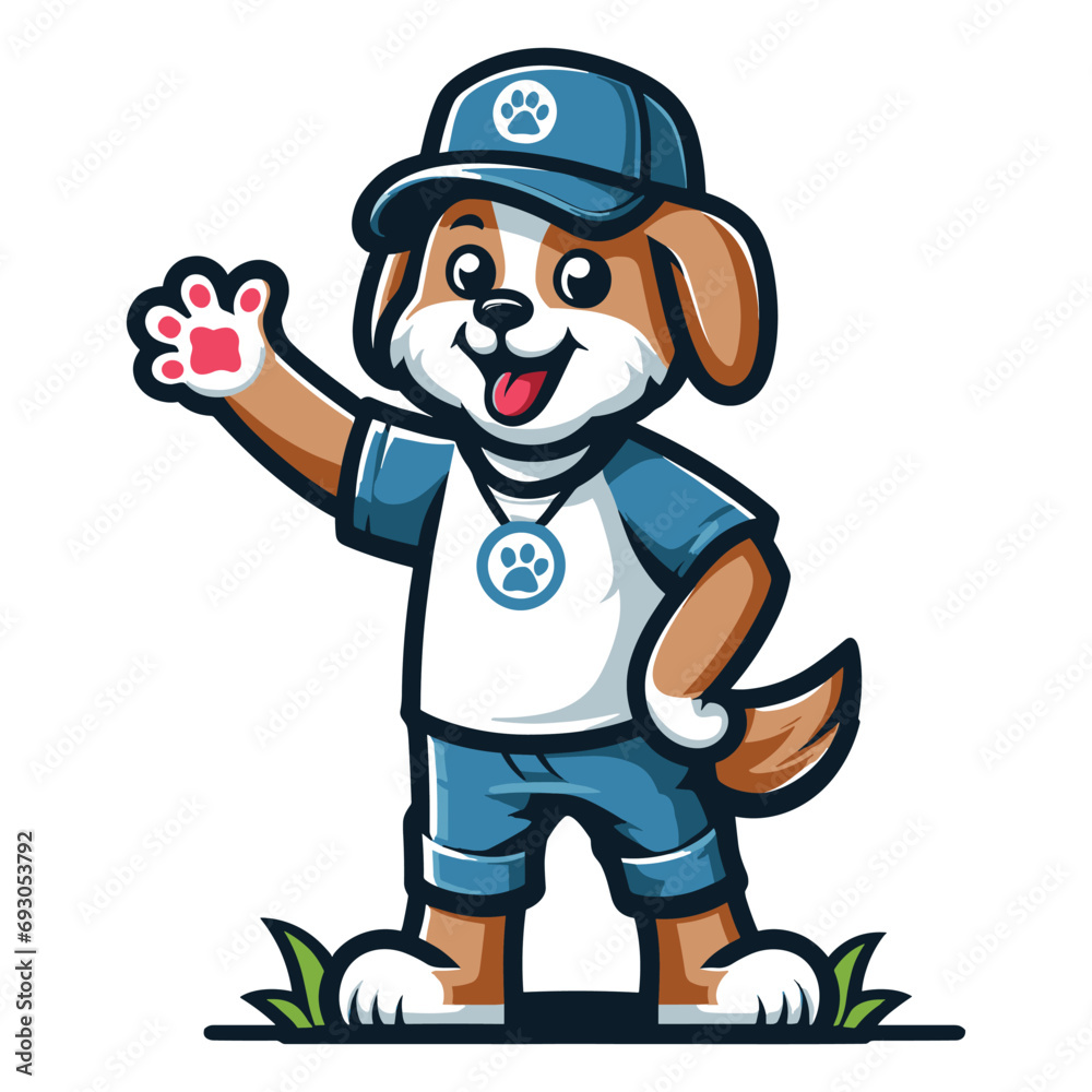 Pet mascot logo , pet logo , pet mascot design , pet vector mascot , pets logo ,