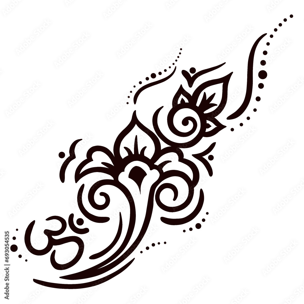 Mandala pattern black and white Mandala pattern black and white