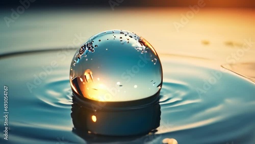 droplet in the water photo
