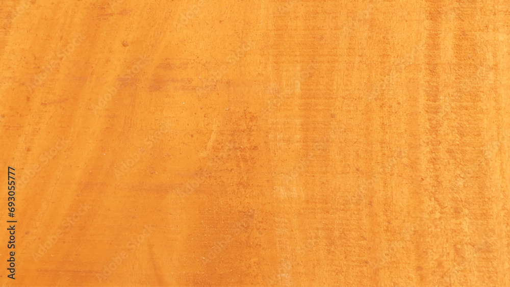 Fototapeta premium Vector realistic dark brown wood texture. Yellow clear wood background. Empty wooden backdrop. Horizontal lines timber banner. Parquet sheet mockup. Flooring natural material. Oak wall, side view