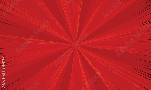 Comic background cartoon style. vector illustration on red
