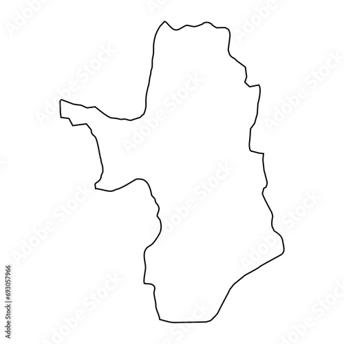 Obraz na plátně Takeo province map, administrative division of Cambodia