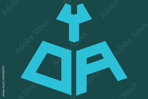 YDA, YD, logos. Abstract initial monogram letter alphabet logo design photo