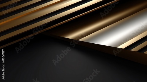 a black and gold background with a diagonal pattern