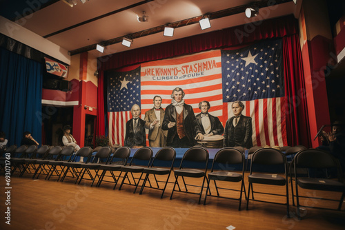 American National Holiday, Mt. Rushmore sculpture of presidents South Dakota
 photo