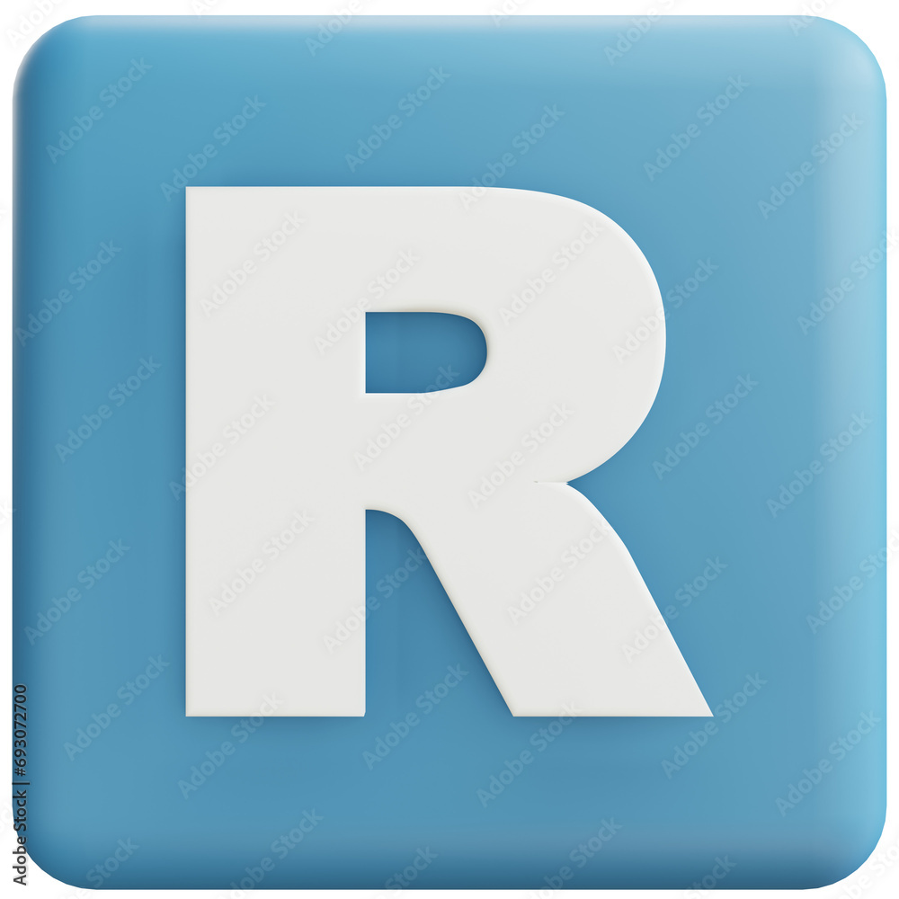 Letter R Alphabet 3d Icon Letter R Alphabet 3d Icon