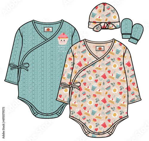 Baby fashion Top, baby clothes, fashion illustration, fashion cad