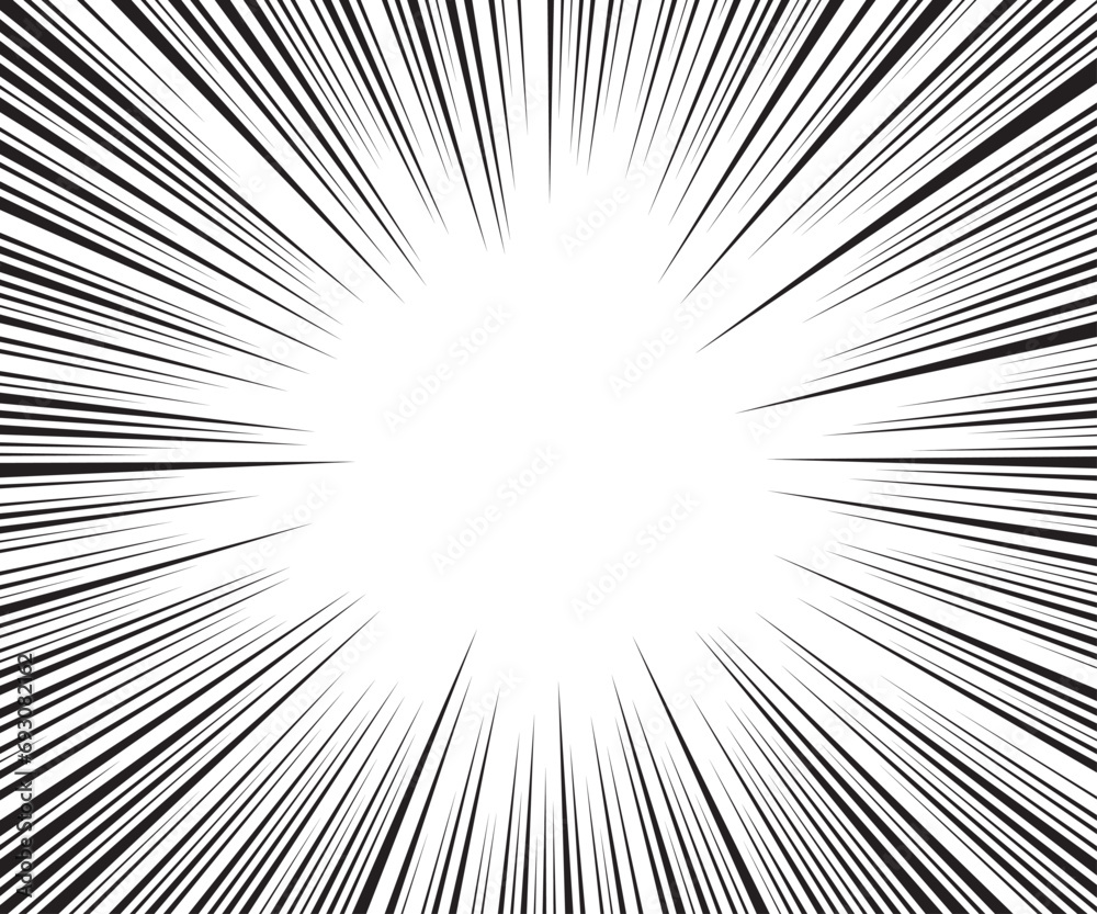 Background of comic book action lines. Speed lines Manga frame isolated on transparent background.. Radius speed lines vector background. Background of comic book action lines. Speed lines Manga frame isolated on transparent background.. Radius speed lines vector background.