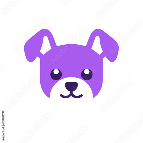 Cute Puppy Dog Logo - Minimalist Vector Design
