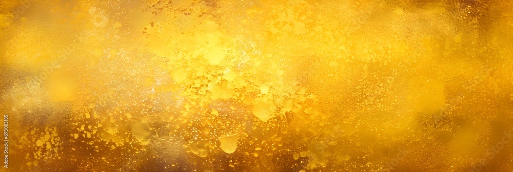 Golden fabric texture background with some smooth folds and highlights in it