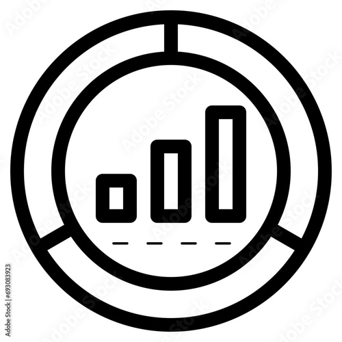 statistical pie chart icon