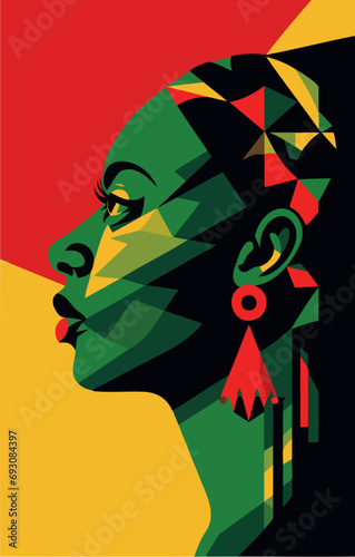 Vector Art Celebrating Black History Month Across Continents