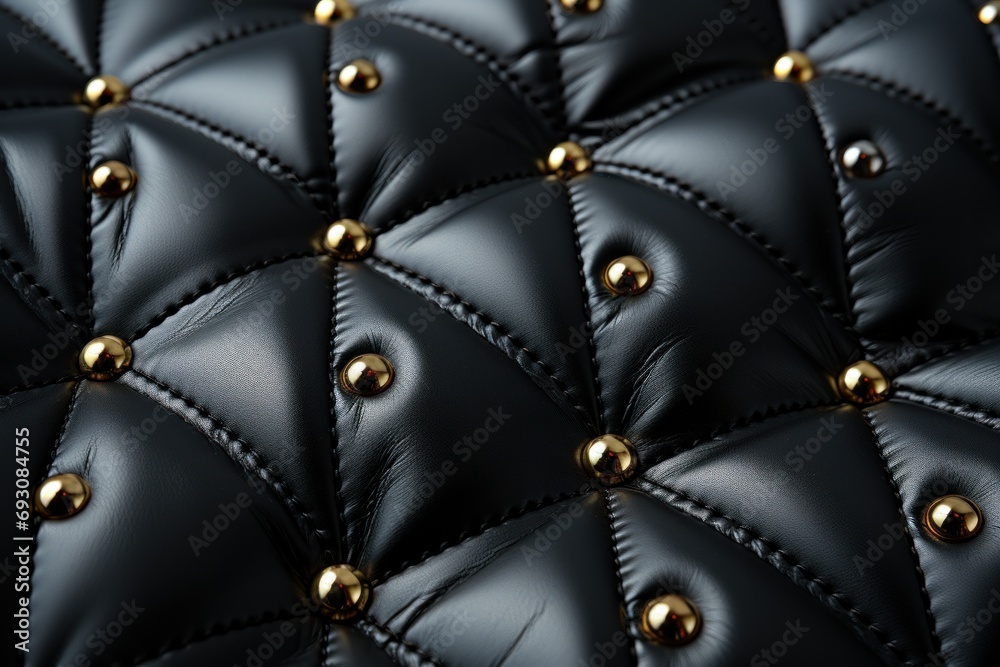 Obraz premium black leather texture