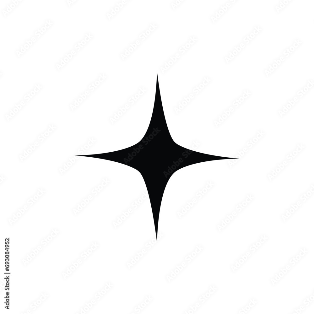 Star icon in flat design. Star icon on white background. Vector illustration. Star icon in flat design. Star icon on white background. Vector illustration.