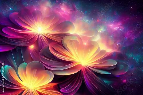 Flowers in Space, Blooming © HasanBilal