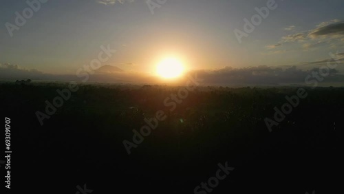 Sunrise in Ubud Bali