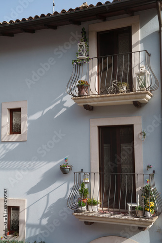 Celano, historic town in Abruzzo, Italy photo