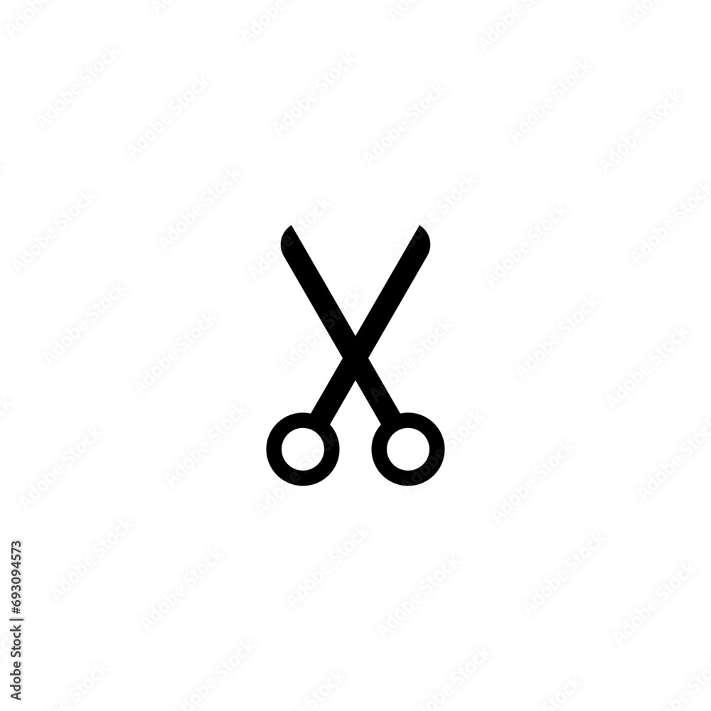 Scissor icon isolated on white background Scissor icon isolated on white background