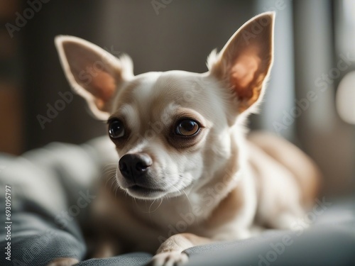 portrait of Chihuahua at home  © abu