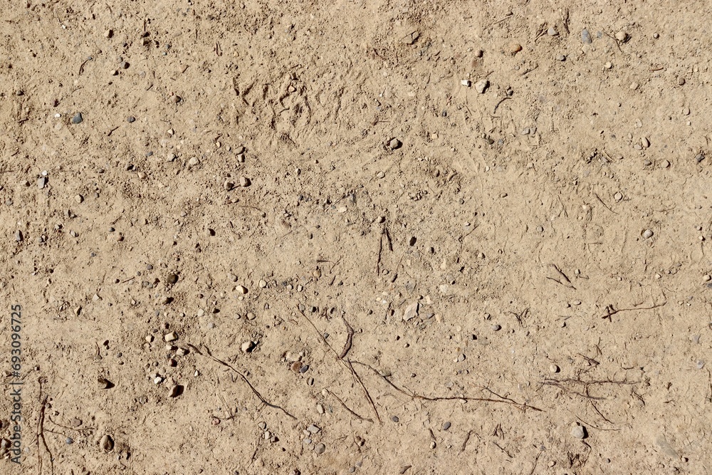 A close view of the hard dirt ground surface. A close view of the hard dirt ground surface.