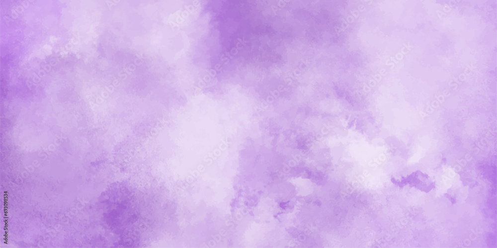 Beautiful  grungy violet gradient watercolor artistic brush paint stain background. Hand drawn purple abstract vector illustration for background, cover, interior decor and other users.