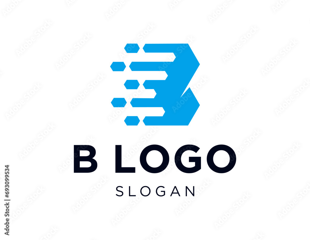 The logo design is about B Logo design and was created using the Corel Draw 2018 application with a white background.