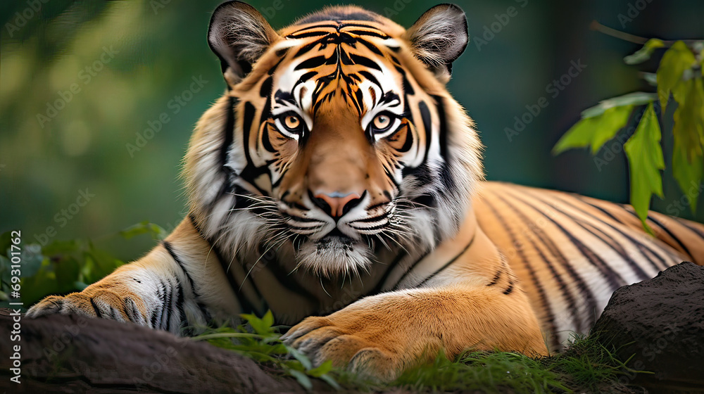 Fototapeta premium tiger in the jungle