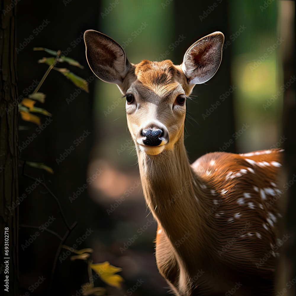deer in the woods deer in the woods