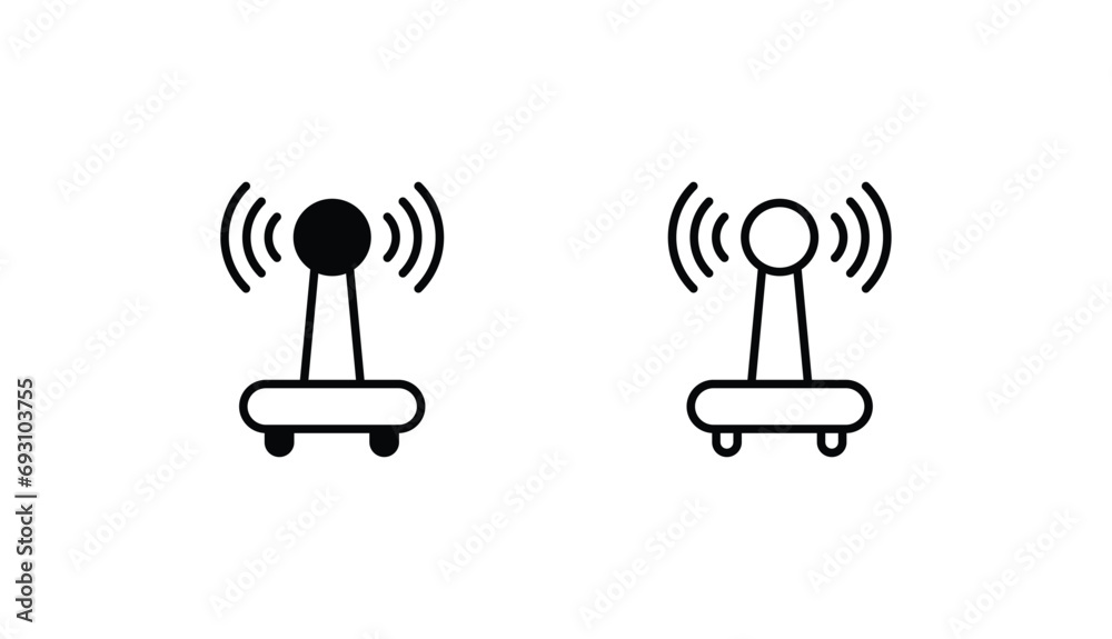 Wifi icon design with white background stock illustration Wifi icon design with white background stock illustration