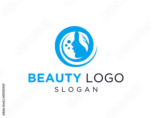 The logo design is about Beauty and was created using the Corel Draw 2018 application with a white background. photo