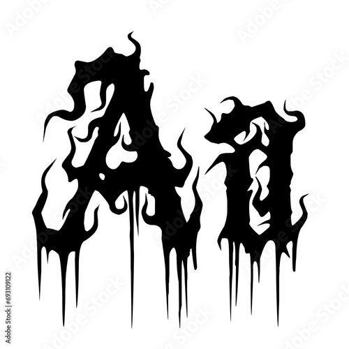 Black Metal Font photo