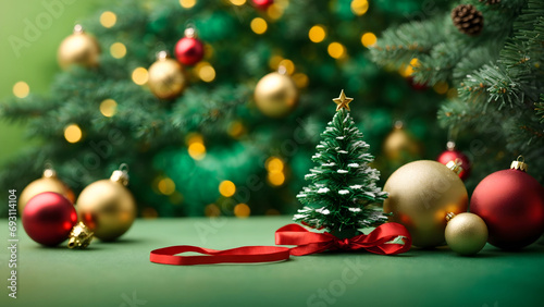Beautiful Christmas tree with real resolution