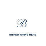 B letter logo design for fashion and beauty and spa company. B letter vector icon. B logo, B