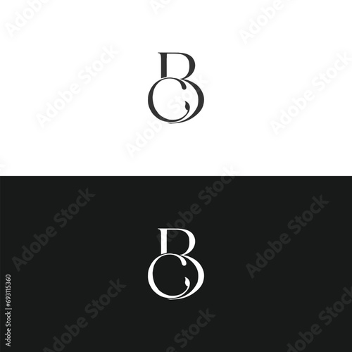 BC logo. B C design. White BC letter. BC, B C letter logo design. Initial letter BC linked circle uppercase monogram logo. B C letter logo vector design. 
