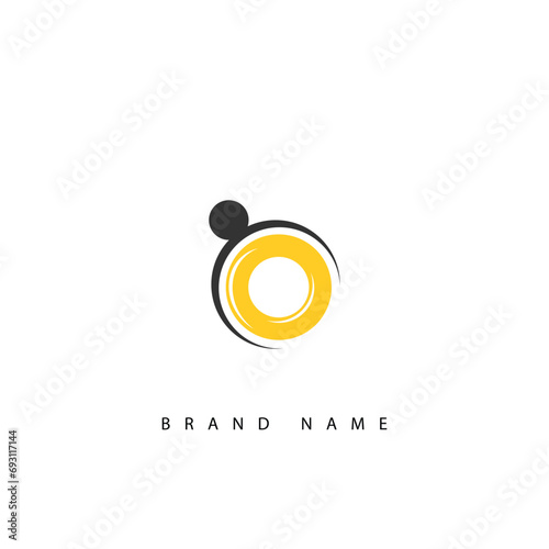 O letter logo. O Letter logo with white background. This is a black letter logo. Use a stylish fashion logo. Decorative design.