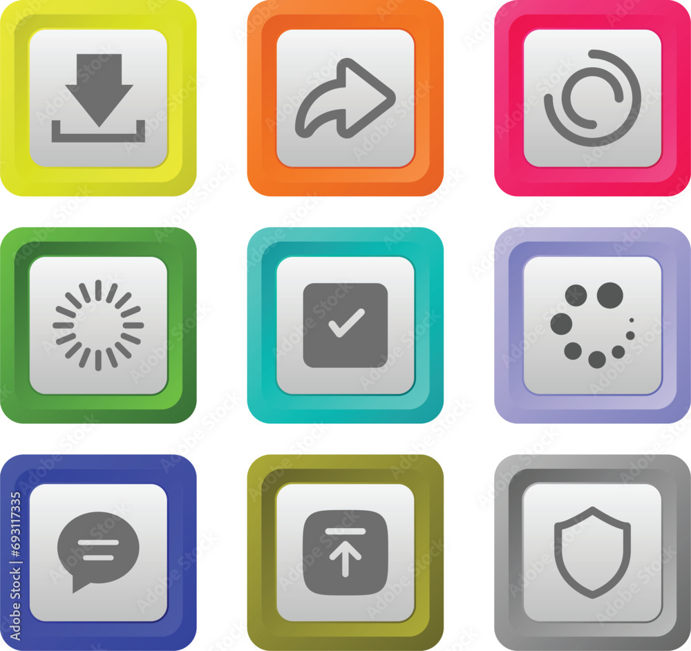web and mobile application button sets web and mobile application button sets